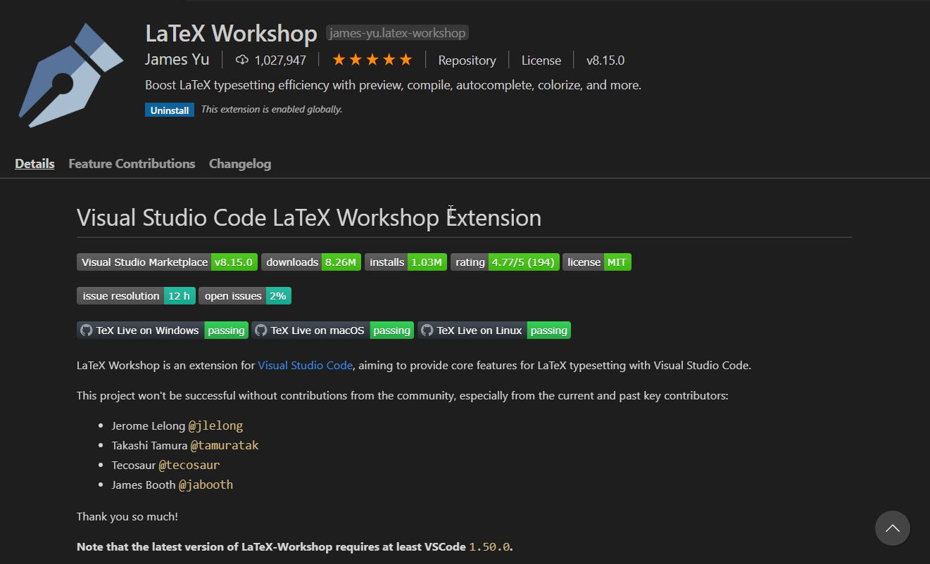 Editor Setup Latex Quickstart